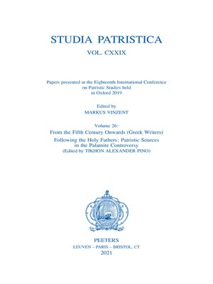 cover image of Studia Patristica. Volume CXXIX--Papers presented at the Eighteenth International Conference on Patristic Studies held in Oxford 2019